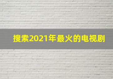 搜索2021年最火的电视剧