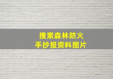 搜索森林防火手抄报资料图片