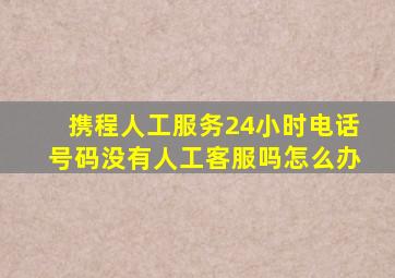 携程人工服务24小时电话号码没有人工客服吗怎么办