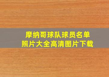 摩纳哥球队球员名单照片大全高清图片下载