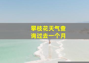 攀枝花天气查询过去一个月