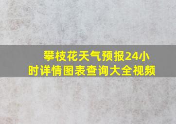 攀枝花天气预报24小时详情图表查询大全视频