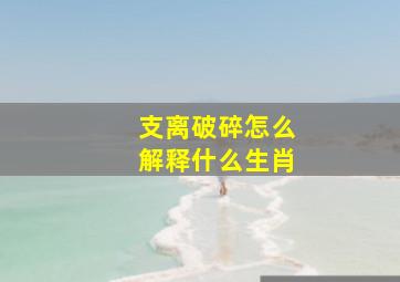 支离破碎怎么解释什么生肖