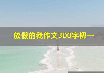 放假的我作文300字初一