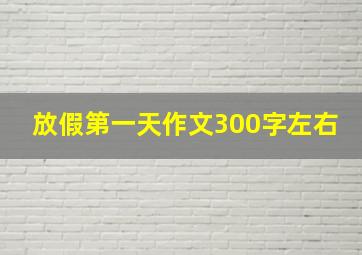 放假第一天作文300字左右