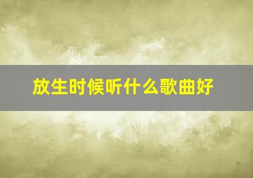 放生时候听什么歌曲好