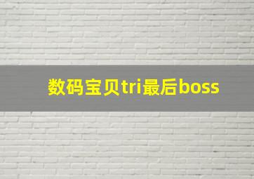 数码宝贝tri最后boss