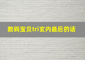 数码宝贝tri玄内最后的话