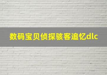 数码宝贝侦探骇客追忆dlc