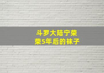 斗罗大陆宁荣荣5年后的袜子