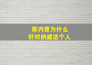 斯内普为什么针对纳威这个人