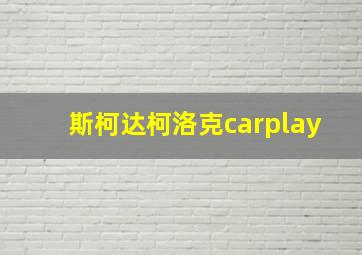 斯柯达柯洛克carplay