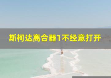 斯柯达离合器1不经意打开