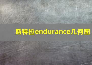 斯特拉endurance几何图