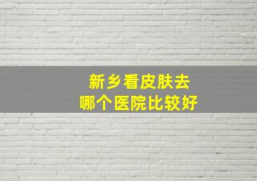 新乡看皮肤去哪个医院比较好