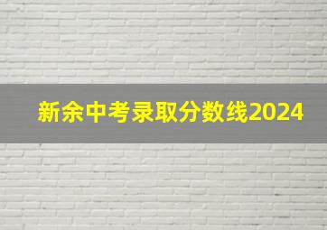 新余中考录取分数线2024