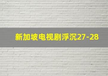 新加坡电视剧浮沉27-28