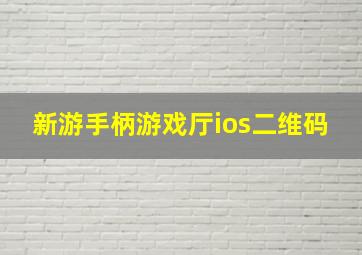 新游手柄游戏厅ios二维码