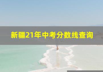 新疆21年中考分数线查询