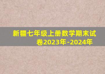 新疆七年级上册数学期末试卷2023年-2024年