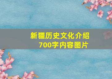 新疆历史文化介绍700字内容图片