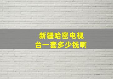 新疆哈密电视台一套多少钱啊