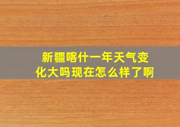 新疆喀什一年天气变化大吗现在怎么样了啊