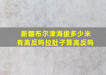 新疆布尔津海拔多少米有高反吗拉肚子算高反吗