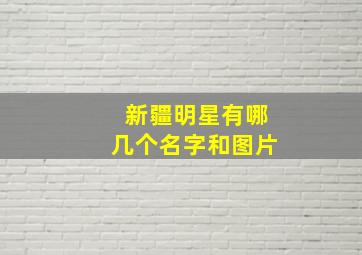 新疆明星有哪几个名字和图片