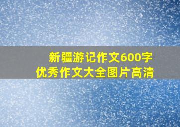 新疆游记作文600字优秀作文大全图片高清