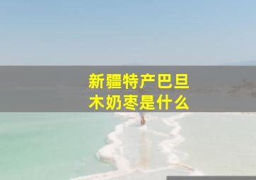 新疆特产巴旦木奶枣是什么