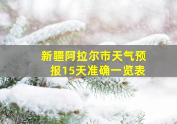 新疆阿拉尔市天气预报15天准确一览表