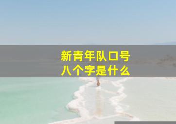 新青年队口号八个字是什么