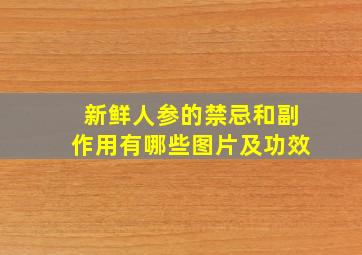 新鲜人参的禁忌和副作用有哪些图片及功效