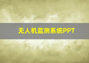 无人机监测系统PPT