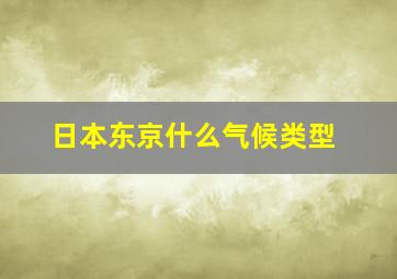 日本东京什么气候类型