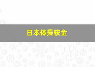 日本体操获金