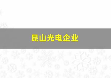 昆山光电企业