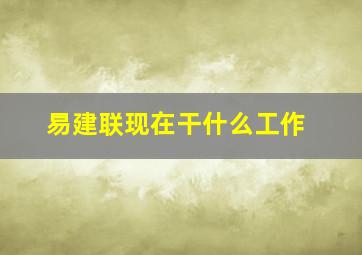 易建联现在干什么工作