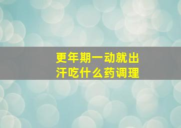 更年期一动就出汗吃什么药调理