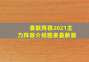 曼联阵容2021主力阵容介绍图表最新版