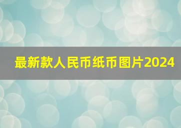 最新款人民币纸币图片2024