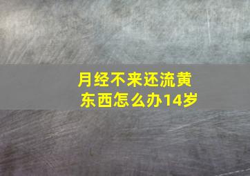 月经不来还流黄东西怎么办14岁