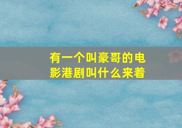 有一个叫豪哥的电影港剧叫什么来着