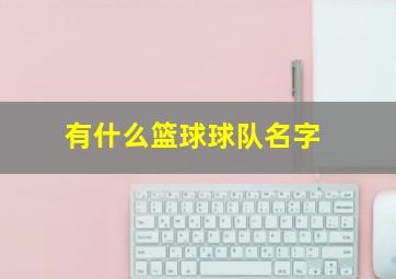 有什么篮球球队名字