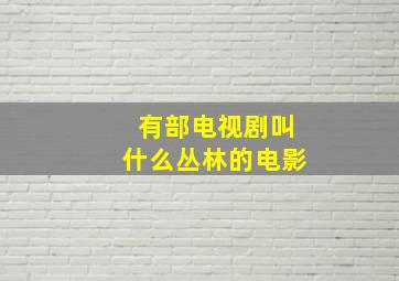 有部电视剧叫什么丛林的电影