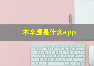 木辛源是什么app