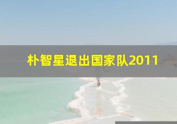 朴智星退出国家队2011