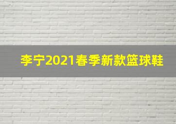 李宁2021春季新款篮球鞋