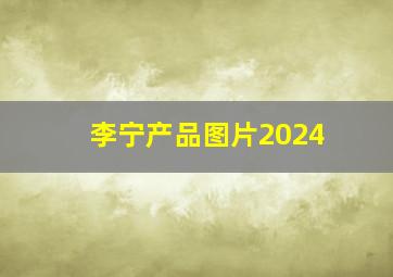 李宁产品图片2024